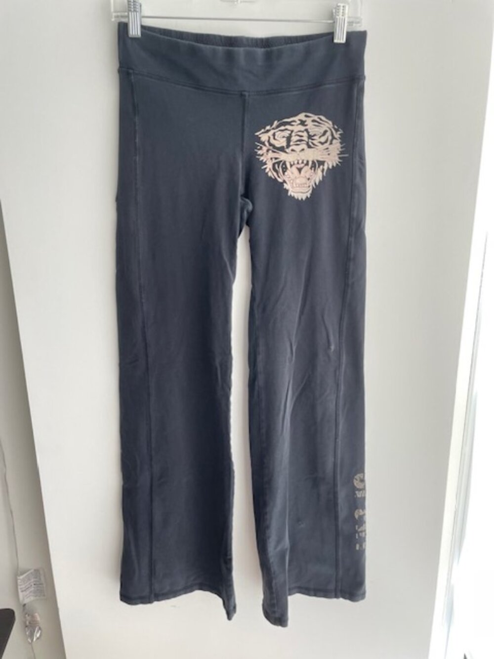 Ed Hardy Sport Activewear Flare Leggings Tiger Face Christian Audigier Y2K
